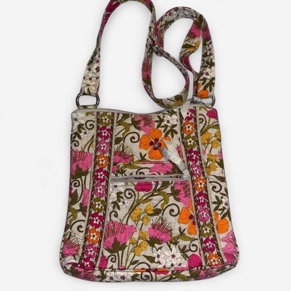 Vera Bradley Hipster Crossbody Bag Tea Garden Floral Print